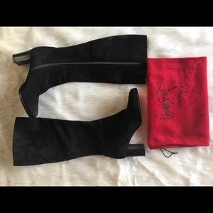 Christian Louboutin Suede Leather Boot